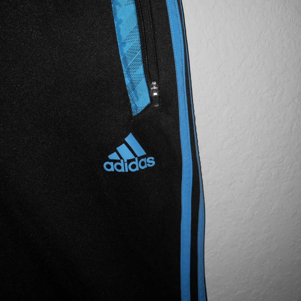 Adidas Black and Blue Joggers